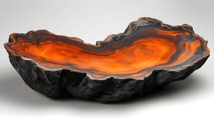 Fototapeta premium Unique Artistic Bowl Made from Beautifully Layered Wood Grain