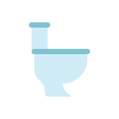 toilet bowl flat icon vector design. Bathroom or restroom symbol design illustration. 