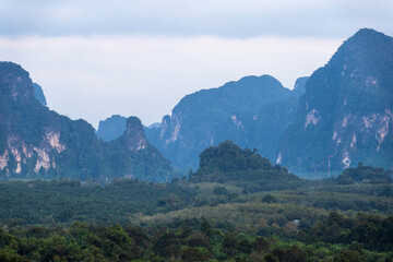 beautiful landscape in southern thailand 
