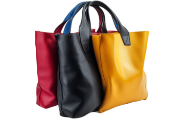 Colorful tote bags showcasing modern design