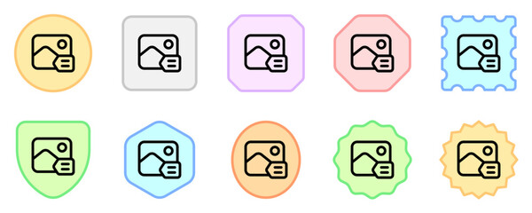 Editable image tagging, tag vector icon. AI technology, artificial intelligence, computer. Part of a big icon set family. Perfect for web and app interfaces, presentations, infographics, etc