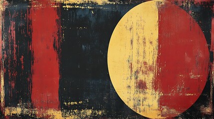 Naklejka premium Abstract flag-like artwork with grunge texture