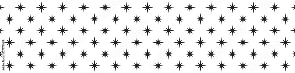 Poster seamless star shape vector pattern with a modern and stylish design. perfect for backgrounds, textil