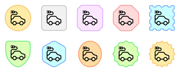 Editable electric vehicle vector icon. Environment, ecology, eco-friendly. Part of a big icon set family. Perfect for web and app interfaces, presentations, infographics, etc