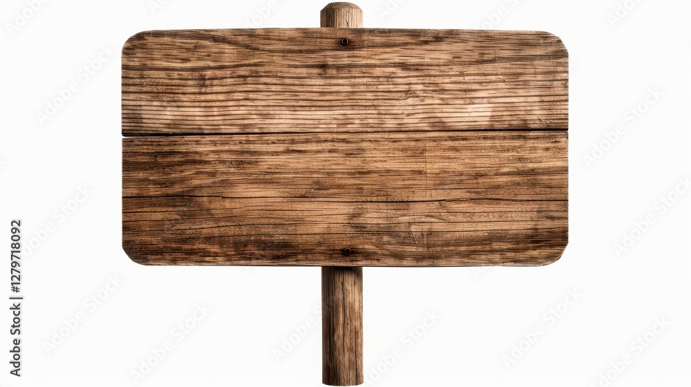 Poster create your own design with this empty wooden signboard, perfect for highlighting your message again