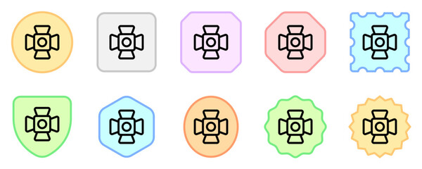 Editable lighting set vector icon. Movie, cinema, entertainment. Part of a big icon set family. Perfect for web and app interfaces, presentations, infographics, etc