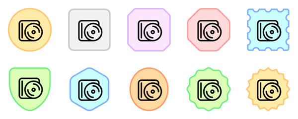 Editable film, blue ray, disc vector icon. Movie, cinema, entertainment. Part of a big icon set family. Perfect for web and app interfaces, presentations, infographics, etc