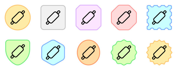 Editable rolling pin vector icon. Bakery, cooking, appliances,  kitchenware, food. Part of a big icon set family. Perfect for web and app interfaces, presentations, infographics, etc
