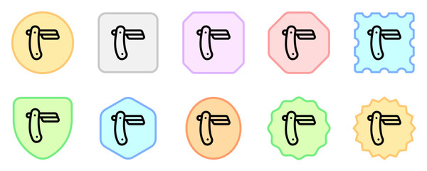Editable straight razor vector icon. Barbershop, lifestyle, grooming. Part of a big icon set family. Perfect for web and app interfaces, presentations, infographics, etc