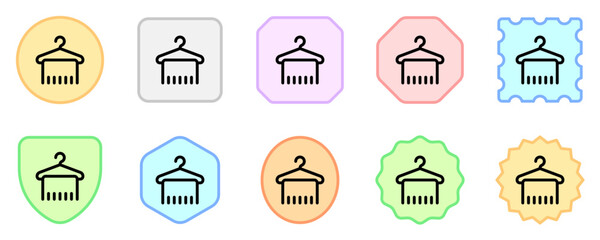 Editable towel hanger vector icon. Wellness, spa, relaxation. Part of a big icon set family. Perfect for web and app interfaces, presentations, infographics, etc