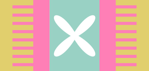 Easter Flower Geometric Sticker