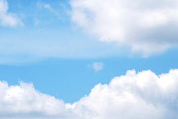 Obraz premium Beautiful clear cloudy in sunlight calm season