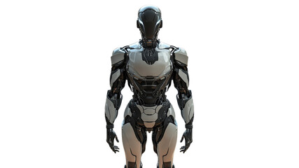 Fototapeta premium Futuristic humanoid robot in sleek design