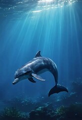 Fototapeta premium Dolphin Picture Art