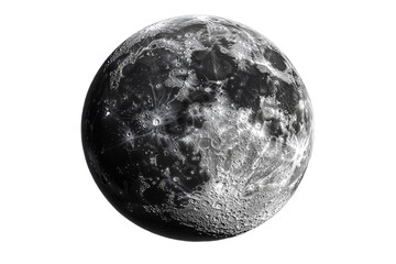 Stunning view of the moons surface details