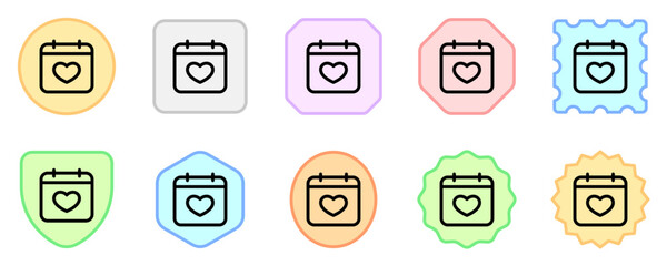 Editable wedding date vector icon. Wedding, valentine, love, celebration. Part of a big icon set family. Perfect for web and app interfaces, presentations, infographics, etc