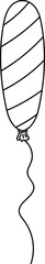 Doodle Line Birthday Balloon