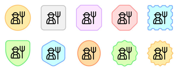 Editable farmer vector icon. People, person, profession. Part of a big icon set family. Perfect for web and app interfaces, presentations, infographics, etc