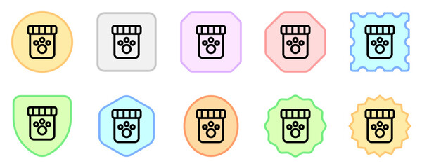 Fototapeta premium Editable pet medicine vector icon. Veterinary, animal, pet care, pet shop. Part of a big icon set family. Perfect for web and app interfaces, presentations, infographics, etc
