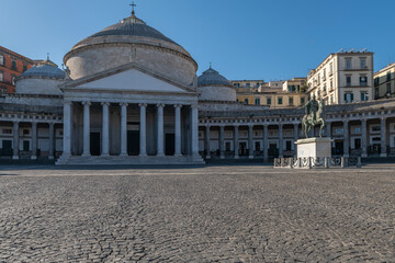 Obraz premium Sections and details from the streets of Naples the capital of the Campania region and the 3rd largest city in Italy 