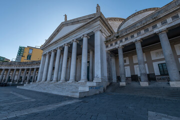 Obraz premium Sections and details from the streets of Naples the capital of the Campania region and the 3rd largest city in Italy 