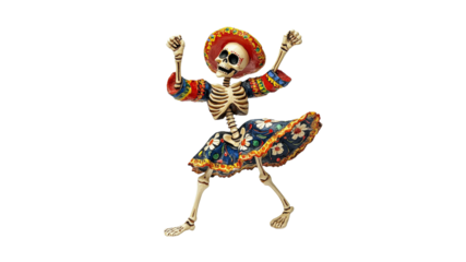 Colorful skeleton honors Mexican heritage