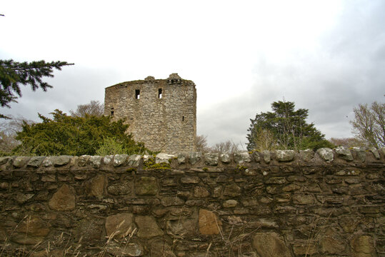 Ruins of Drumin Castle near Glenlivet Moray, Scotland