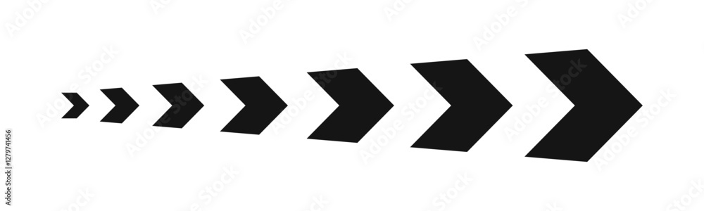 Poster road directional arrow sign. arrow symbol. blend effect arrow. directional arrow sign.