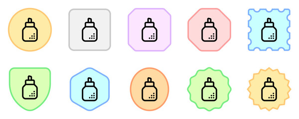 Editable sugar bottle vector icon. Cafe, coffee shop, restaurant, drink, beverages. Part of a big icon set family. Perfect for web and app interfaces, presentations, infographics, etc