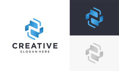 Obraz premium initial n vector logo 