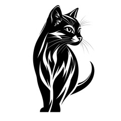 Obraz premium school black logo abstraction, generation AI 