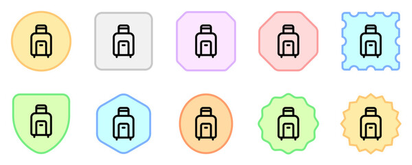 Editable luggage vector icon. Part of a big icon set family. Perfect for web and app interfaces, presentations, infographics, etc