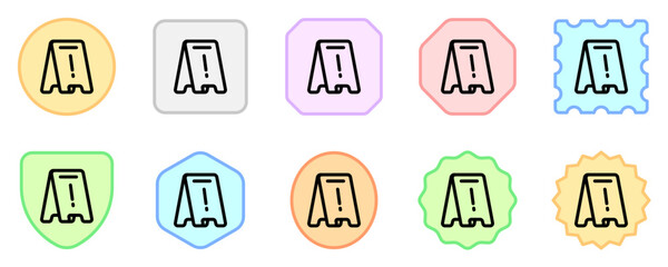 Editable wet floor sign vector icon. Part of a big icon set family. Perfect for web and app interfaces, presentations, infographics, etc