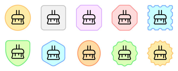 Editable broom vector icon. Part of a big icon set family. Perfect for web and app interfaces, presentations, infographics, etc