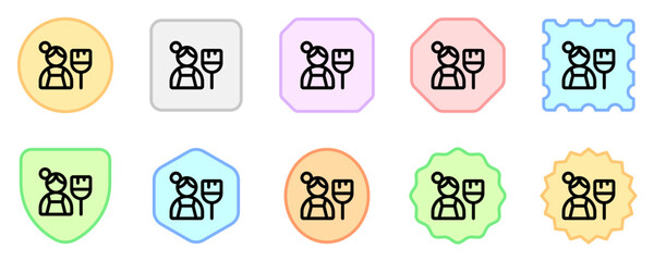 Editable maid, cleaning service vector icon. Part of a big icon set family. Perfect for web and app interfaces, presentations, infographics, etc