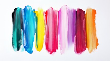 Naklejka premium Abstract Colorful Brush Stroke Painting