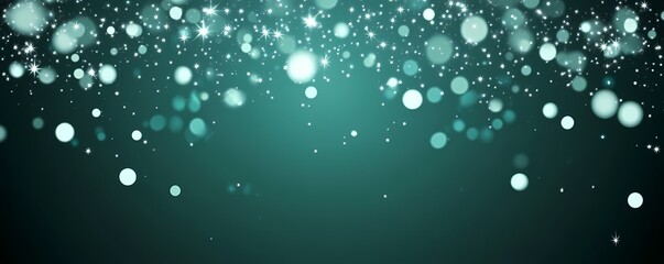 Obraz premium Dark Emerald Background Wallpaper with Neon Midnight Blue Light