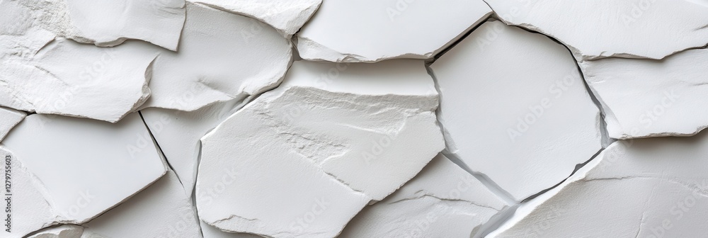 Poster the image is of a wall with a lot of cracks and broken pieces