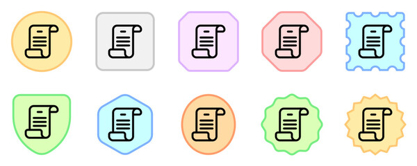 Editable scroll, script, literature vector icon. Part of a big icon set family. Perfect for web and app interfaces, presentations, infographics, etc