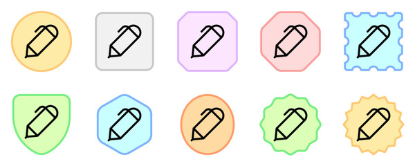 Editable pen, write vector icon. Part of a big icon set family. Perfect for web and app interfaces, presentations, infographics, etc