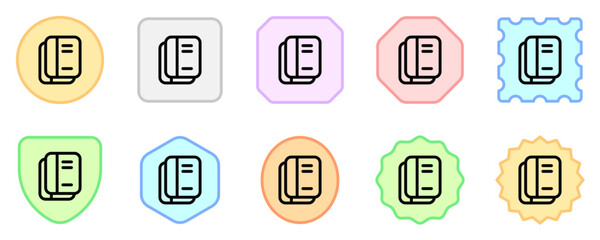 Editable books, notebooks, textbooks, journal, diary vector icon. Part of a big icon set family. Perfect for web and app interfaces, presentations, infographics, etc