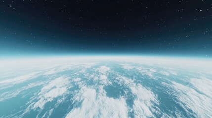 Fototapeta premium A vast, endless blue sky, free of clouds, perfect for copy space or background use.