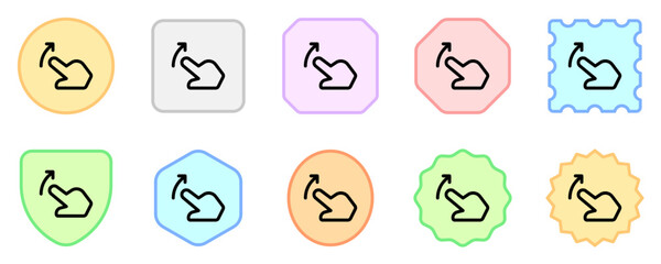 Editable one finger slide right vector icon. Part of a big icon set family. Perfect for web and app interfaces, presentations, infographics, etc