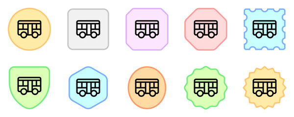 Editable bus vector icon. Vehicles, transportation, travel. Part of a big icon set family. Perfect for web and app interfaces, presentations, infographics, etc