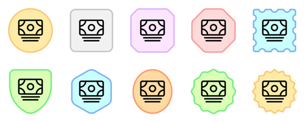 Editable cash, banknote vector icon. Part of a big icon set family.  Finance, business, investment, accounting. Perfect for web and app interfaces, presentations, infographics, etc