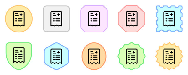 Fototapeta premium Editable medical prescription vector icon. Part of a big icon set family. Perfect for web and app interfaces, presentations, infographics, etc
