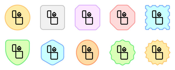 Editable lighter vector icon. Part of a big icon set family. Perfect for web and app interfaces, presentations, infographics, etc