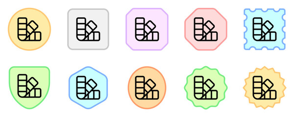 Editable color palette vector icon. Part of a big icon set family. Perfect for web and app interfaces, presentations, infographics, etc