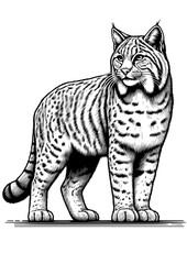 Vector Illustration of a Bobcat