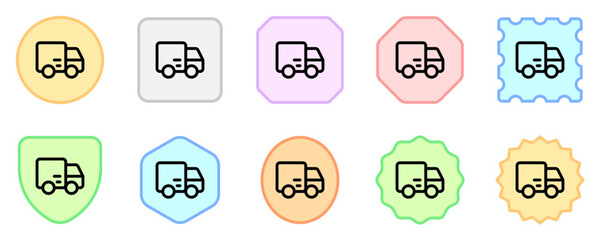 Editable delivery truck vector icon. Part of a big icon set family. Perfect for web and app interfaces, presentations, infographics, etc